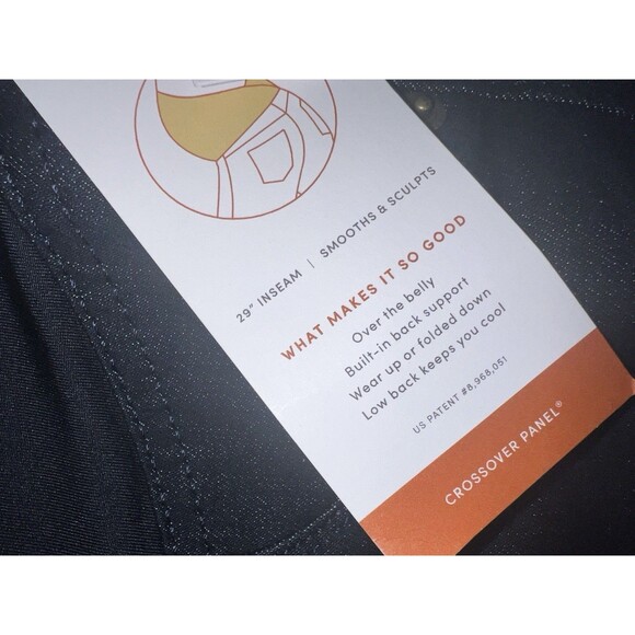 Ingrid & Isabel Maternity Jeans Pants Womens 16 Crossover Panel Over Belly New - Picture 5 of 10